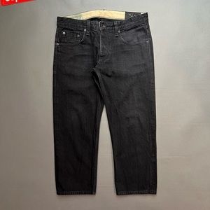RAG & BONE ARCHIVE Black Selvage Denim Luxury Designer Streetwear Jeans 💣